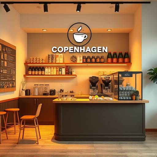 En komplet brandidentitet skabt for en ny kaffebar i København, 'KaffeKos'.