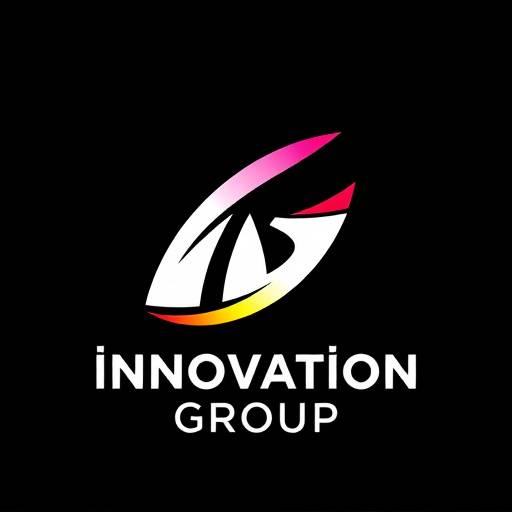 Logo design for Innovation Group ApS, der viser et dynamisk og innovativt logo.